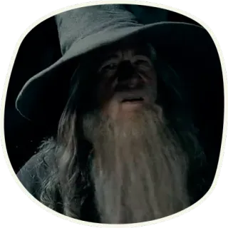 😑 Gandalf Lord of the Rings 마법사, 판타지, 마법, 중간계 telegram sticker