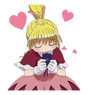 😍 anime, cartoon, hearts, love, cute, girl, kawaii telegram sticker