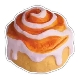 🥮 rotolo alla cannella, pasticceria, dolce, cibo, dolcetto, panificio whatsapp sticker