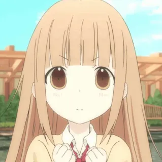 🥕 Anime, Mädchen, Niedlich, Cartoon, Porträt whatsapp sticker