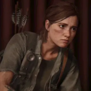 🪶 Ellie The Last of Us видеоигра, постапокалипсис, девушка, лук, стрела telegram sticker