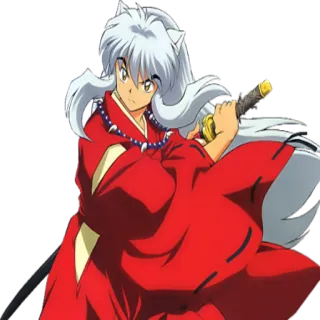 ✔ Inuyasha Anime, Manga, Demon, Miecz, Inuyasha, Fantasy telegram sticker