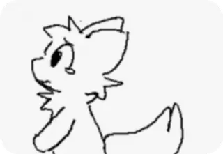 😪 động vật, cáo, hoạt hình, dễ thương, buồn telegram sticker
