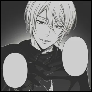 🦋 Anime, Manga, Portret, Postać, Dżentelmen telegram sticker