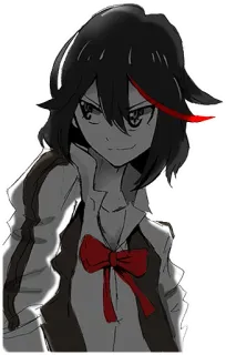 😏 Ryuko Matoi Kill la Kill Anime, Kreskówka, Postać, Kill la Kill, Ryuko Matoi telegram sticker