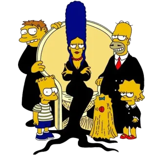 😊 The Simpsons The Simpsons, Kartun, Keluarga, Serial Animasi telegram sticker
