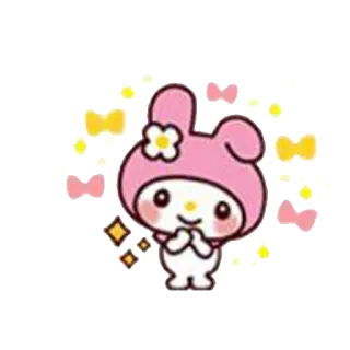 😃 My Melody Dibujos animados, Kawaii, Lindo, Sanrio, Personaje whatsapp sticker