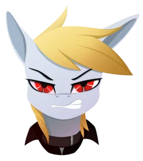 😡 Poni, Marah, Kartun, Binatang, Ekspresi, Kuda telegram sticker