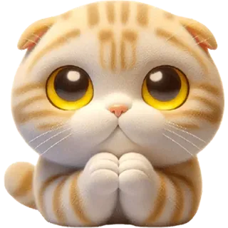 🥺 mèo, mèo con, dễ thương, động vật, vật nuôi, hoạt hình, phim hoạt hình telegram sticker