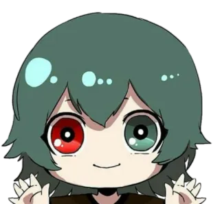 👋 Anime Mädchen, Cartoon, Chibi, Süß, Manga, Augen, Mädchen, Charakter telegram sticker