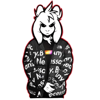 🐐 Asriel Dreemurr Undertale By Any Necessary telegram sticker