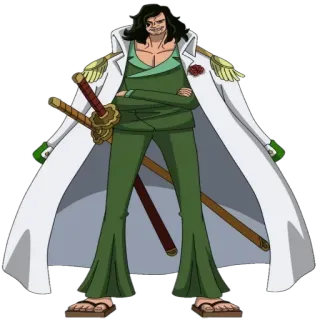 😏 Ryokugyu One Piece Ryokugyu, One Piece, Anime, Personaggio, Toro Verde, Marina telegram sticker