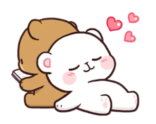 💕 love, bear, cute, hearts telegram sticker