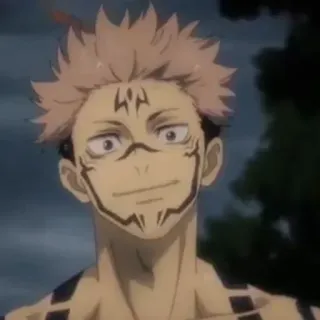 ✨ Ryomen Sukuna Jujutsu Kaisen Anime, Fluch, Zauberei, Manga whatsapp sticker