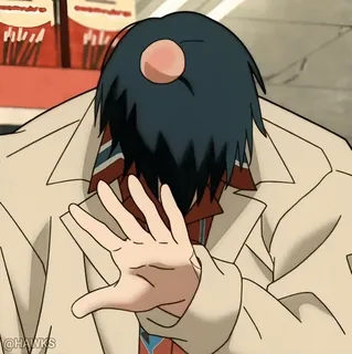 😂 anime, character, man, hand, motion, blurry, blurred whatsapp sticker