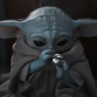 🧪 Grogu The Mandalorian Grogu, Baby Yoda, The Mandalorian, Star Wars, fofo, alienígena telegram sticker