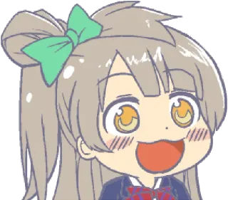 😀 anime, chibi, cute, school uniform, girl, cartoon telegram sticker