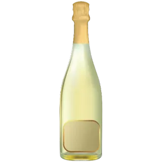 🙈 champanhe, garrafa, álcool, celebração, bebida, vinho espumante telegram sticker