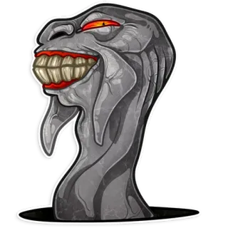 😂 モンスター, 不気味, ホラー, アニメ, 邪悪, 怖い whatsapp sticker