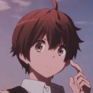 🧐 Anime, Ragazzo, Cartone animato, Personaggio, Ritratto telegram sticker