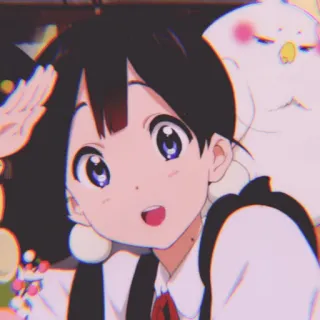 🐡 anime, girl, cartoon, cute, character whatsapp sticker