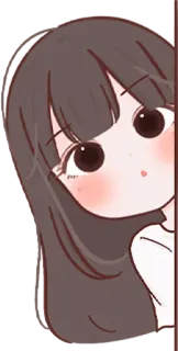 🤔 süß, Mädchen, Anime, Cartoon, Aufkleber telegram sticker