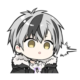☺️ chibi, anime, cartoon, cute, character, sticker telegram sticker