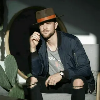 📎 man, hat, jacket, style, fashion, portrait telegram sticker