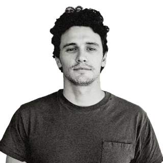 😊 James Franco attore, celebrità, ritratto, uomo telegram sticker
