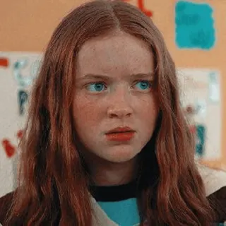 🥕 Max Mayfield Stranger Things Max Mayfield, Stranger Things, Sadie Sink, TV Serie, Charakter, Teenager, Porträt whatsapp sticker