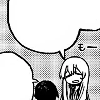 🎧 もー Manga, Anime, Bulle de dialogue, Dessin animé, Japonais, Personnage telegram sticker
