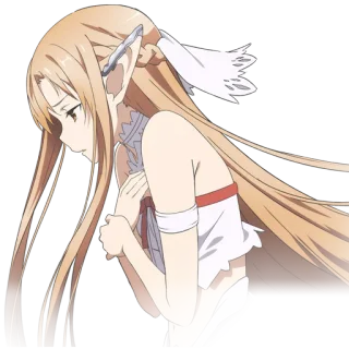 😔 Asuna Yuuki Sword Art Online Anime, Sword Art Online, Asuna, Personaggio, Illustrazione telegram sticker