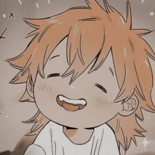 🐾 anime, desenho animado, ilustração, sorrindo, feliz, fofo, menino telegram sticker