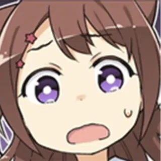 ☹️ アニメ, カートゥーン, 可愛い, 女の子, かわいい, マンガ whatsapp sticker