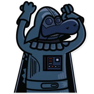 😡 Darth Vader Star Wars Darth Vader, Star Wars, cartoon, sticker telegram sticker
