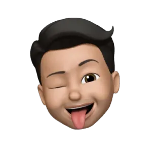 😜 อิโมจิ, มีโมจิ, ขยิบตา, แลบลิ้น telegram sticker