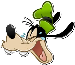 😂 Goofy глупый, Disney, мультфильм, анимированный, смех, слезы telegram sticker