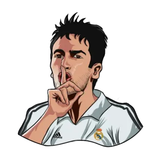 🤫 pria, potret, gestur, sst, keheningan telegram sticker