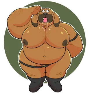 🫡 dog, anthropomorphic, cartoon, animal, character telegram sticker