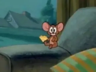 💗 Jerry Tom and Jerry Dessin animé, Souris, Fromage, Animal, Mignon, Animation whatsapp sticker
