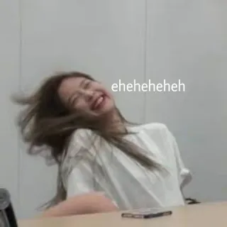 😂 eheheheheheh lächelnd, Frau, fröhlich, lachend telegram sticker
