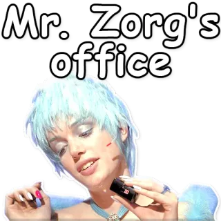 😄 Mr. Zorg's office ufficio, affari, umorismo telegram sticker