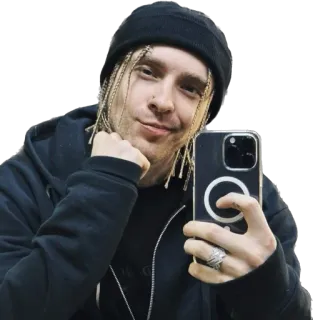 😅 Selfie, Hombre, Gorro, Persona, Retrato telegram sticker