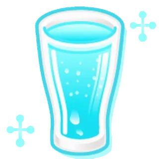 😊 agua, vaso, bebida, hidratación, refrescante, líquido whatsapp sticker