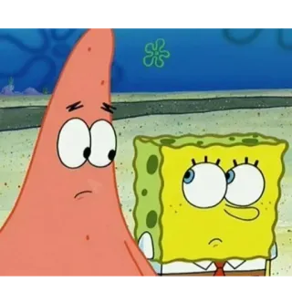 👀 Spongebob Spongebob Squarepants 海绵宝宝, 派大星, 卡通, 朋友, 搞笑 whatsapp sticker