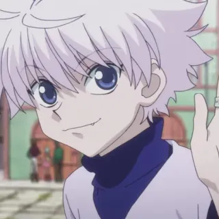 👋 Killua Zoldyck Hunter x Hunter Killua, Zoldyck, Anime, Hunter x Hunter, Charakter, Manga telegram sticker