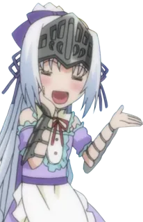 ☺️ Anime, Manga, Lindo, Chica, Armadura, Caballero, Personaje telegram sticker
