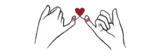 💧 pinky promise, love, heart, friendship, promise whatsapp sticker