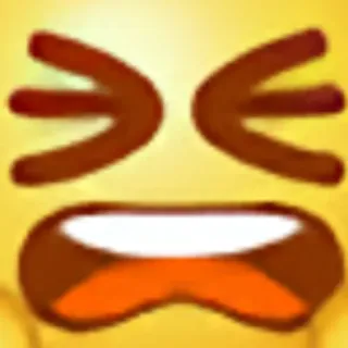 😣 emoji, yelling, screaming, expression, distress telegram sticker