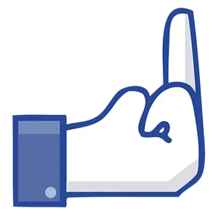 🖕 dedo corazón, ofensivo, gesto, grosero, insultante, burla, desagrado telegram sticker